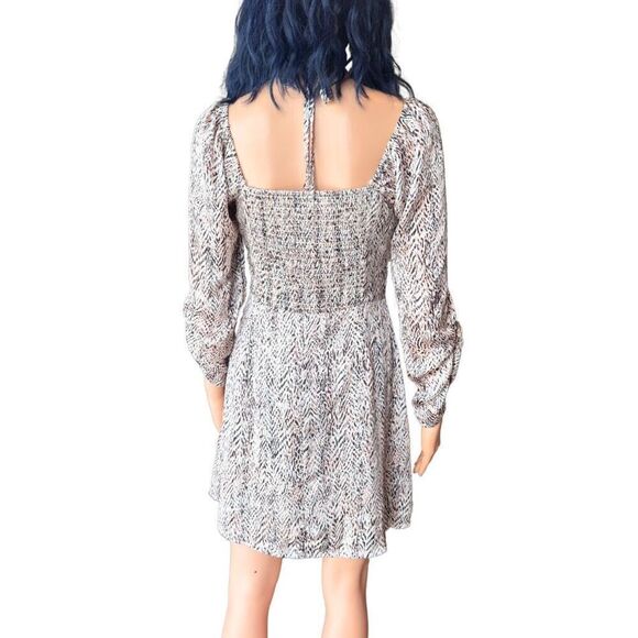 NEW Aqua Animal Print Halter Mini Dress Size Medium - Picture 5 of 7